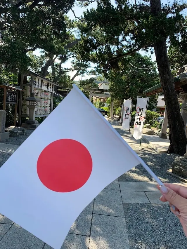 夏詣　日の丸　オリンピック