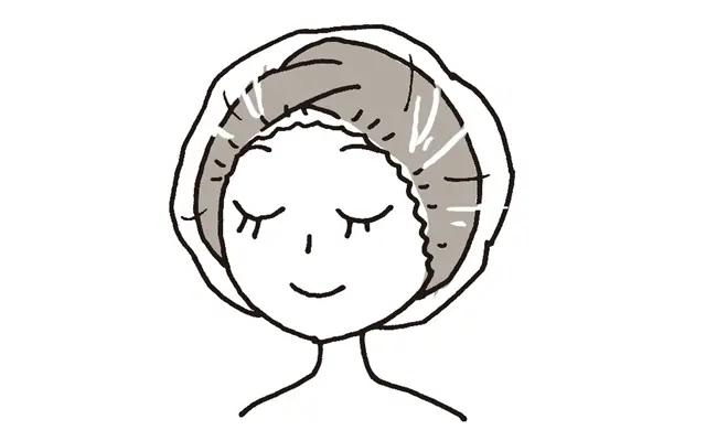 ホットタオル巻きでスチーム蒸し