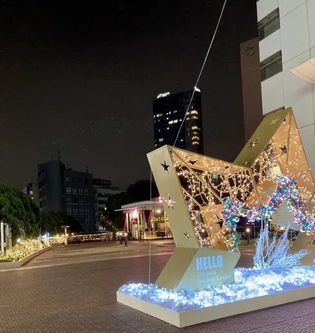 Hello Shinjuku Southern Terrace Christmas decorations　HELLO WINTER Light Show！