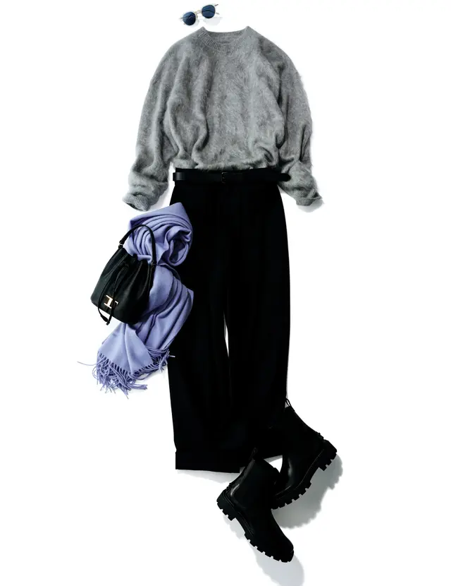 50代ワードローブの定番「最強の黒パンツ」かっこよくて女らしい