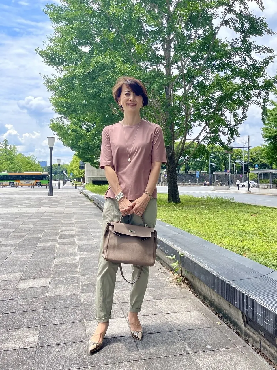 E by éclat の大人五分袖Tシャの画像_4