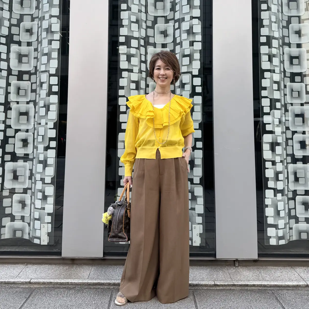 初めましての銀座ランチは太陽色のニットでの画像_7