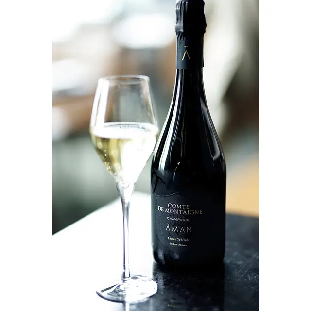 「アマン」オリジナルシャンパーニュ（グラス）￥8,349