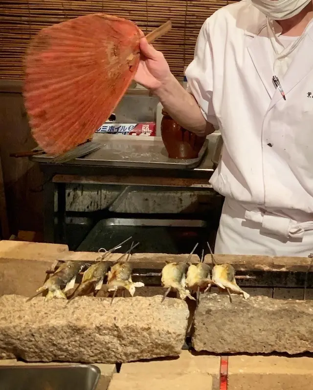 葉山　日影茶屋　鮎　鮎を食べる夕べ