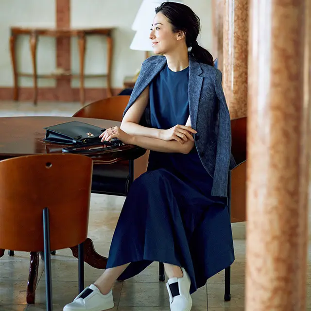 【2021春】 50代の品よく映えるワンピーススタイル38