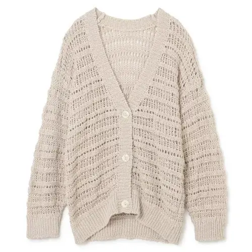 CASA FLINE コットンテープニットカーディガン ￥23,100