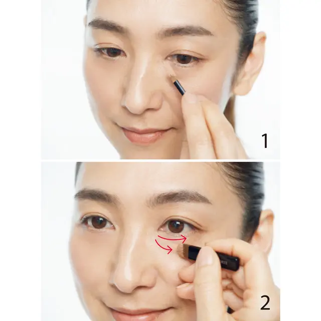 目の下のくまを消す　コスメデコルテ トーン パーフェクティング パレット 02