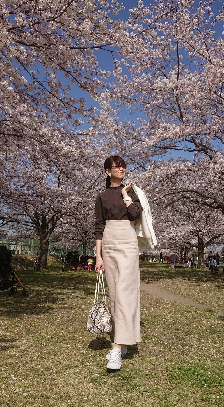 リラックスコーデでお花見の画像_1