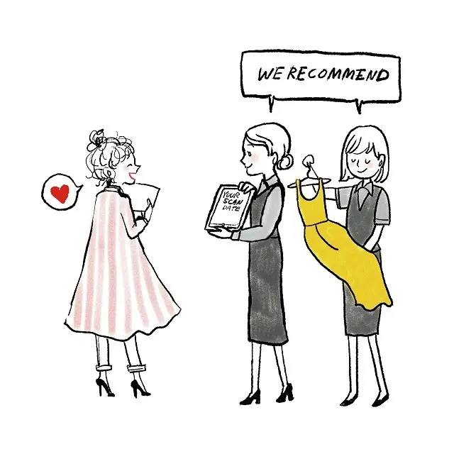 スタイリングを提案する伊勢丹新宿店の無料サービス