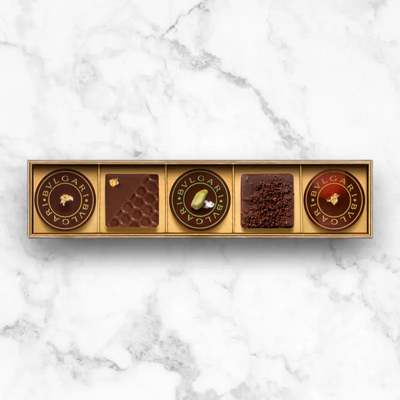 銀座　手土産　BVLGARI IL CIOCCOLATOの「チョコレート・ジェムズ 5個入」