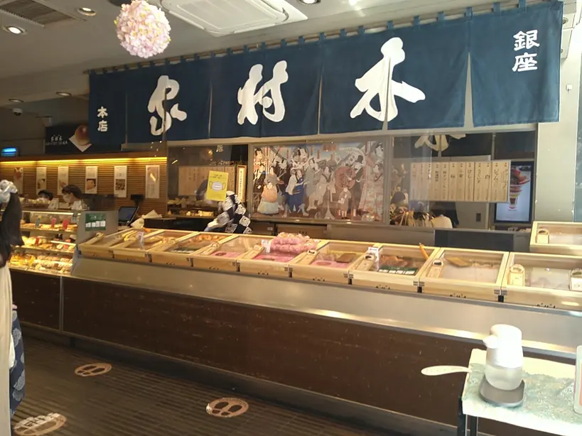 銀座、木村屋総本店