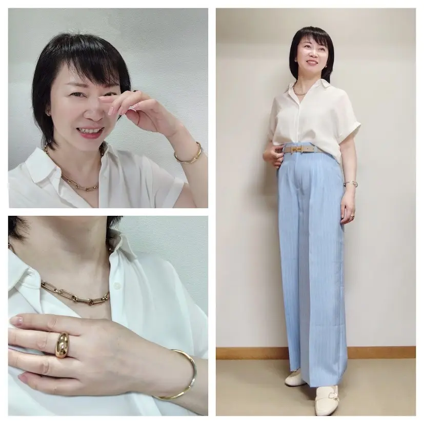 8月後半。アラフィフ秘書お仕事毎日服の画像_4