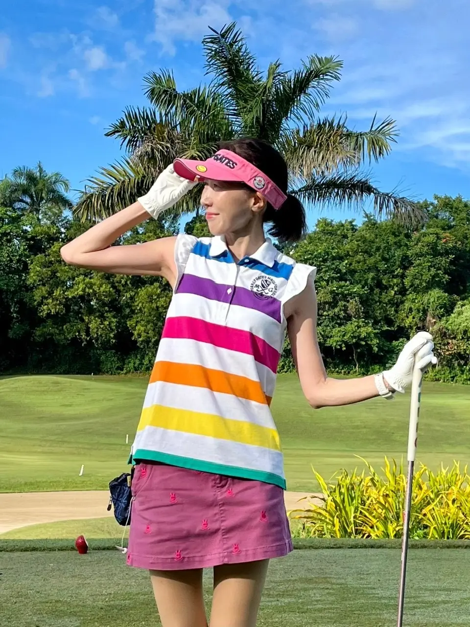 ゴルフコーデ　パーリーゲイツ