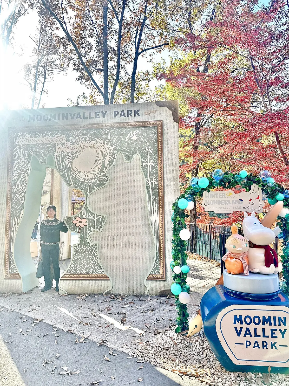 zaraノルディックセーターでムーミンバの画像_2