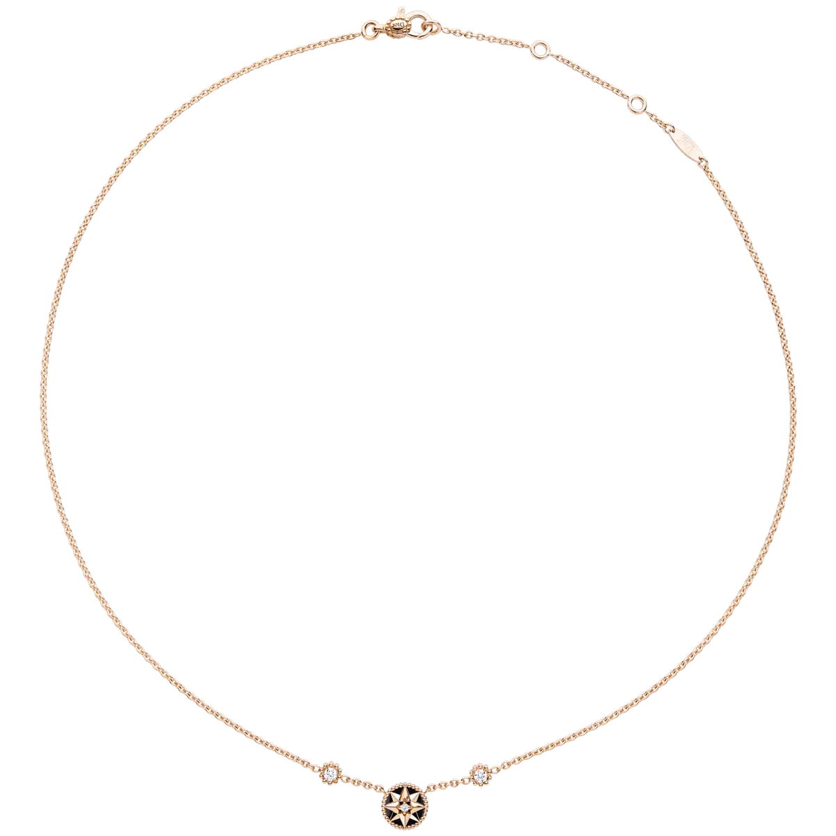 DIOR「ローズ デ ヴァン」ネックレス ピンクゴールド