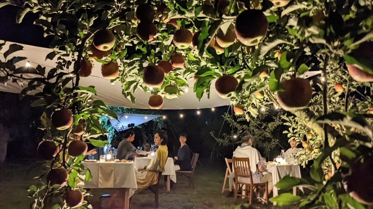 夜の農園レストラン