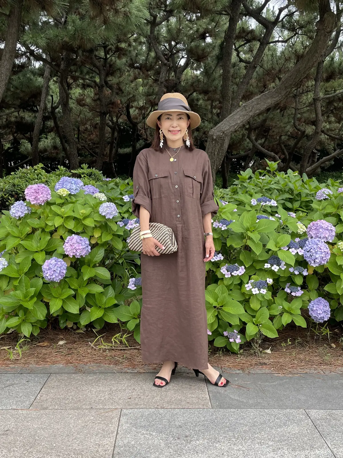 E by éclatの【リネンシャツワンの画像_2