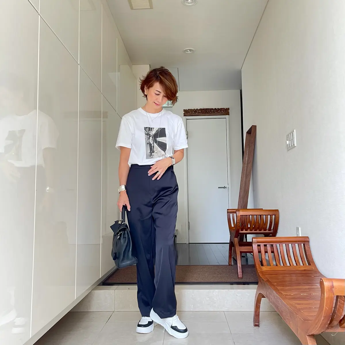 ZARAスニーカーでワンマイルコーデの画像_6