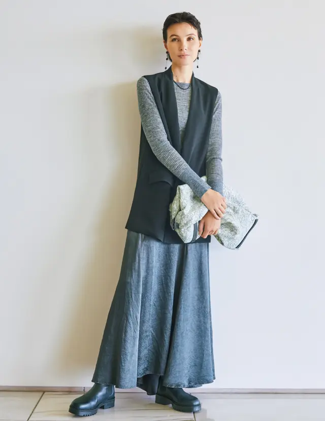 素材のバリエーションが豊富なジレ