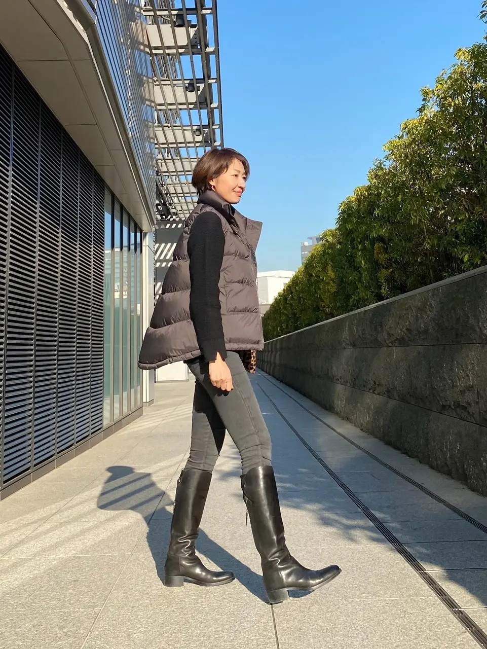 ユニクロ＋Jのダウンボリュームベスト①