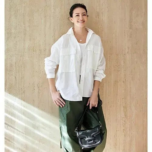 KATHARINE HAMNETT×eclat 【徳原文子さん別注】ロングテイルシャツ ￥31,900