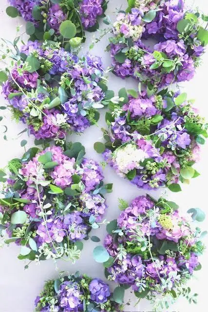 紫陽花のリース