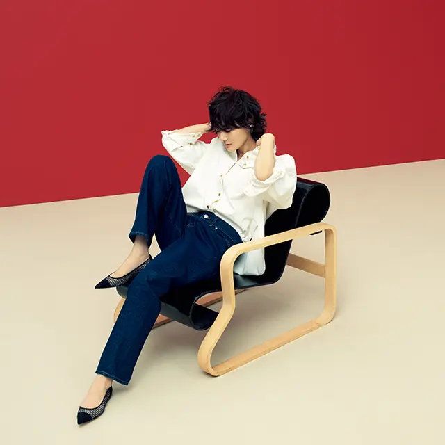 富岡佳子　トムウッドのデニム