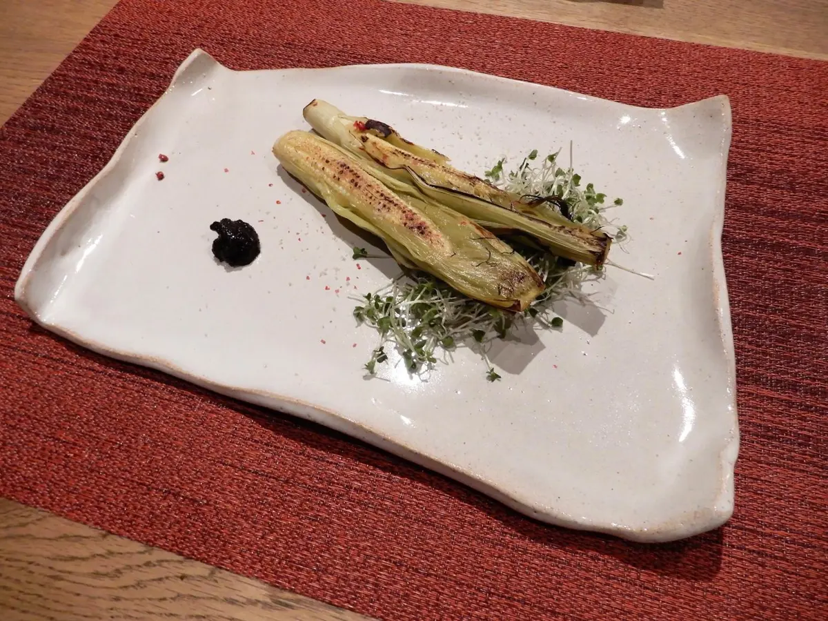 OurAge×Webエクラ　やたきや夕食_ヤングコーンのグリル