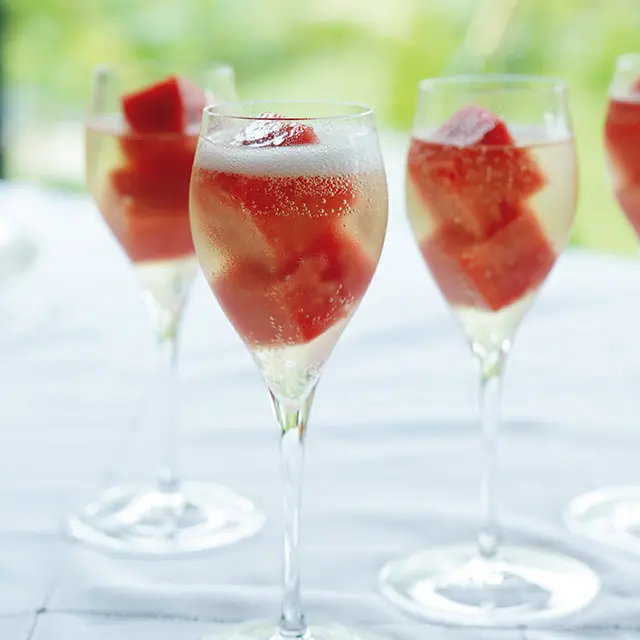 スイカのシャンパーニュ
