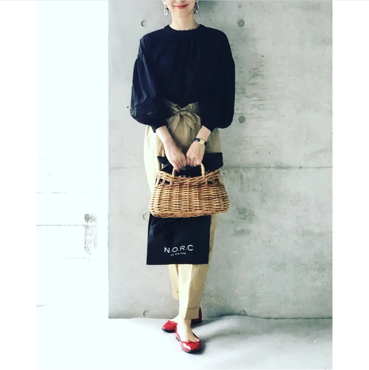 ロゴBAGは、籠に合わせるのが好きです❤の画像_7