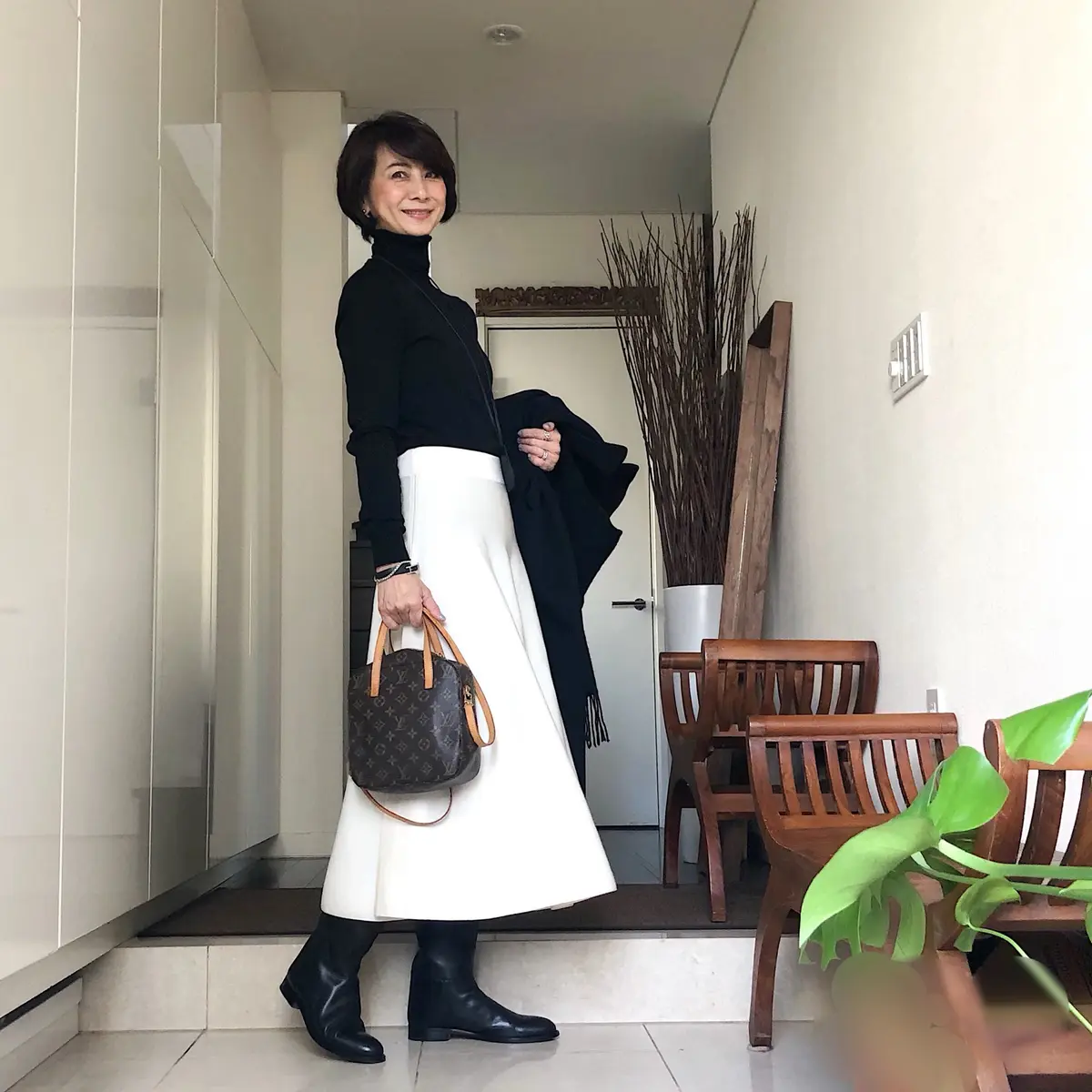 黒白コーデで 今年最後のお楽しみへの画像_3