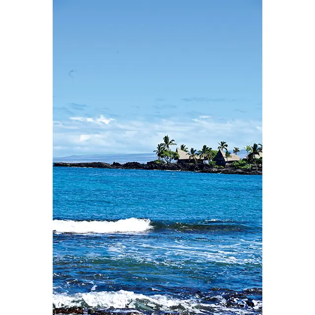 大昔は漁村だった海辺の地に立 つリゾート。外見は昔ながらの 茅葺きの建物だが、内部の造り や滞在の快適さは、21世紀型の グリーンホスピタリティを実現