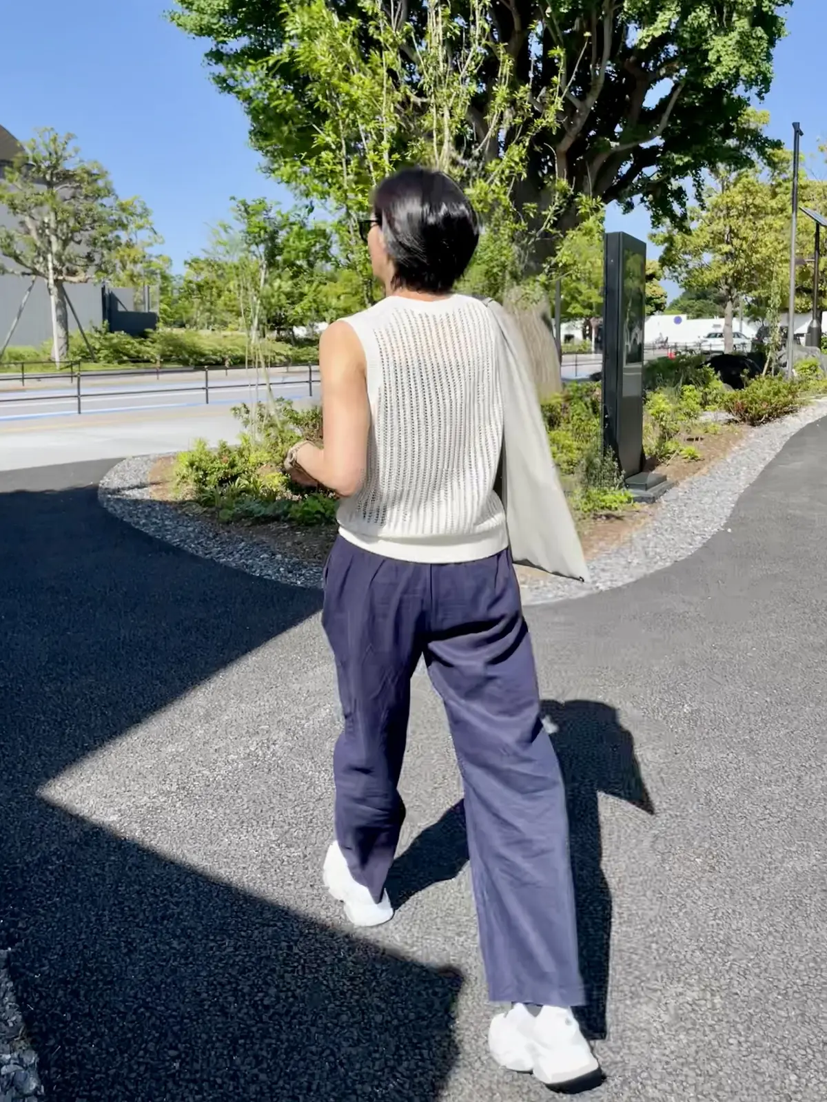 UNIQLOメッシュトップスで初夏コーデの画像_6