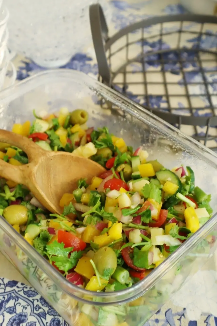 パクチーをいっぱい入れたモロッカンサラダ！