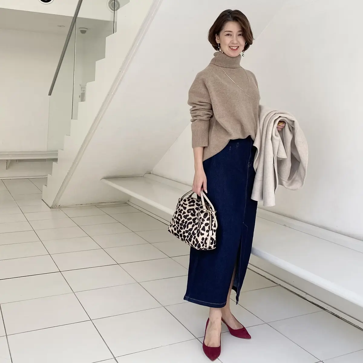 小柄さん向け大人のデニムスカートコーデ2の画像_5