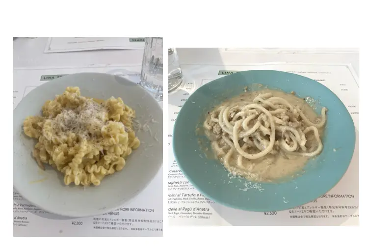 Lina　リナ　生パスタ　ランチ　ひき肉　カルボナーラ　ポルチーニ　ランチ　青山　表参道　candlehere