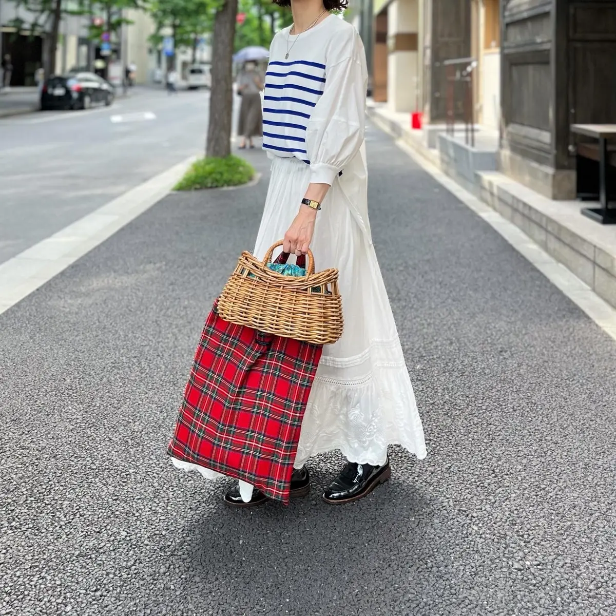 ボリューム袖ボーダー★3styleの画像_1