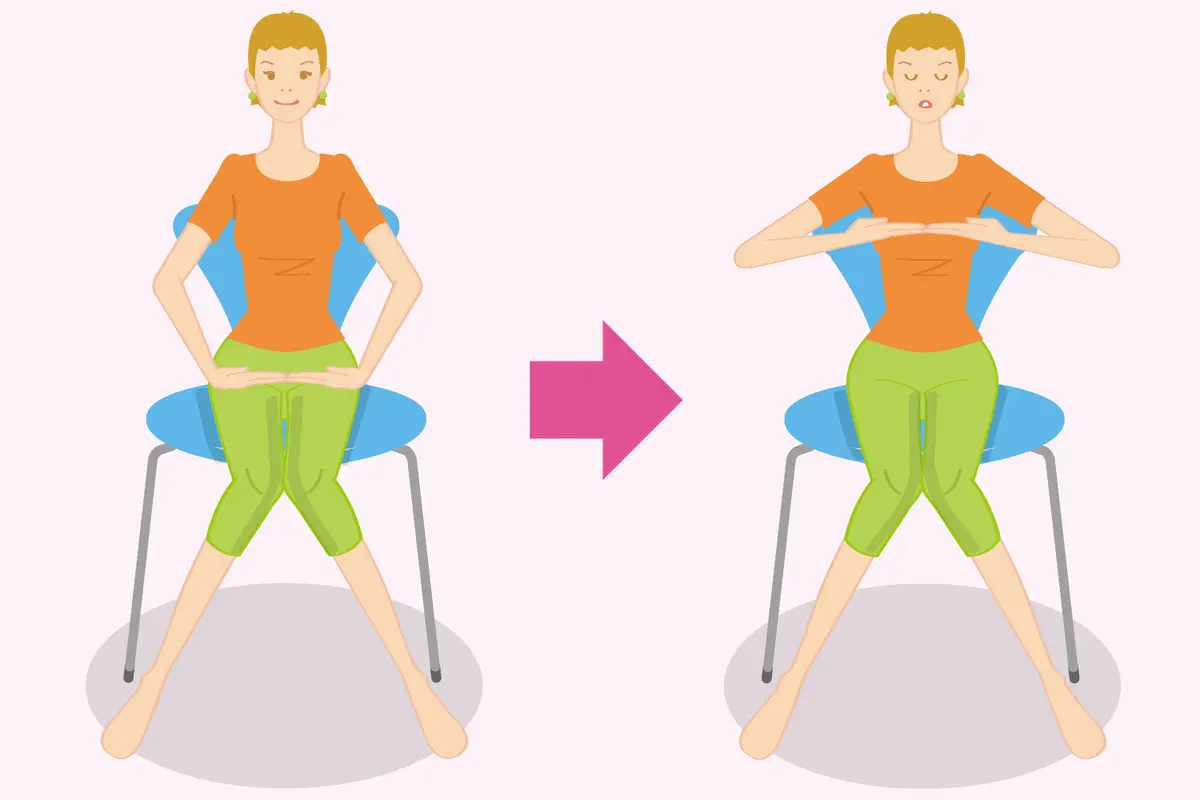 OurAge×Webエクラ  骨盤底筋の前側を鍛える動き