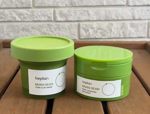 【beplain（ビープレーン】緑豆毛穴クレイマスク/緑豆毛穴クレンジングミルクバーム