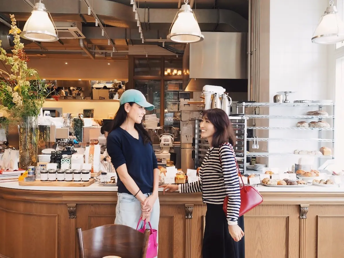 ZARA：ストライプニットカーディガン　エクリュ/ブルー | 9598/154/080