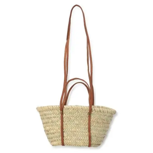 Kech Les Essentiels レザーハンドルつきかごバッグ（小） ￥9,790