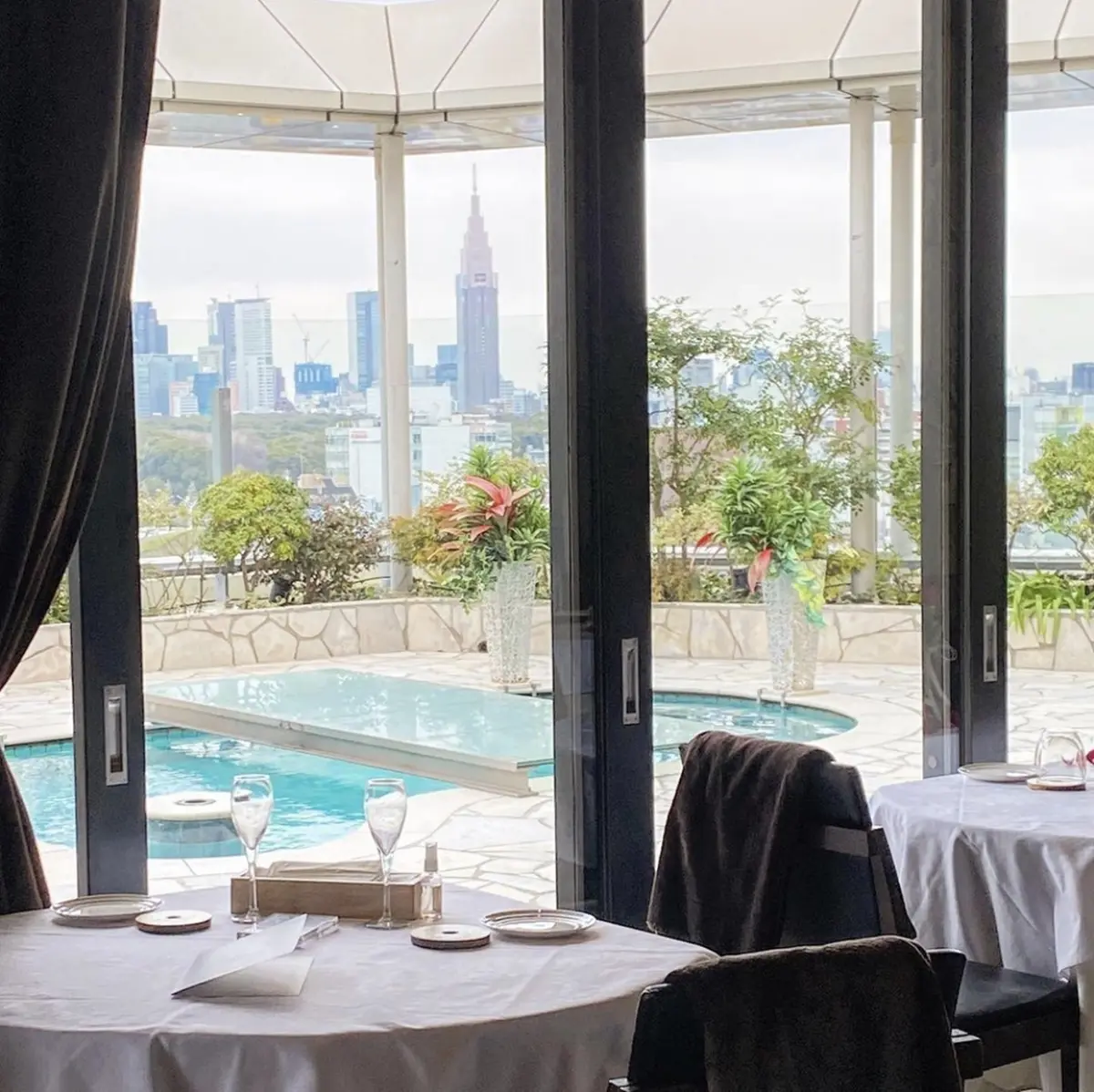 レギャン・トーキョーの店内からの風景