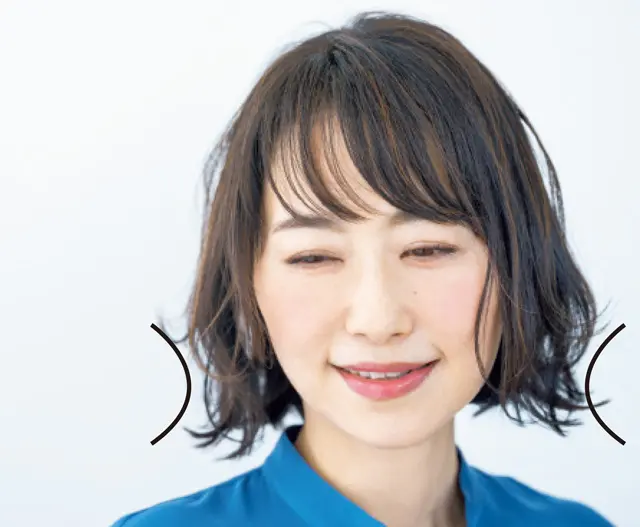 S&Jカールのパーマでフェイスライン上向きボブ