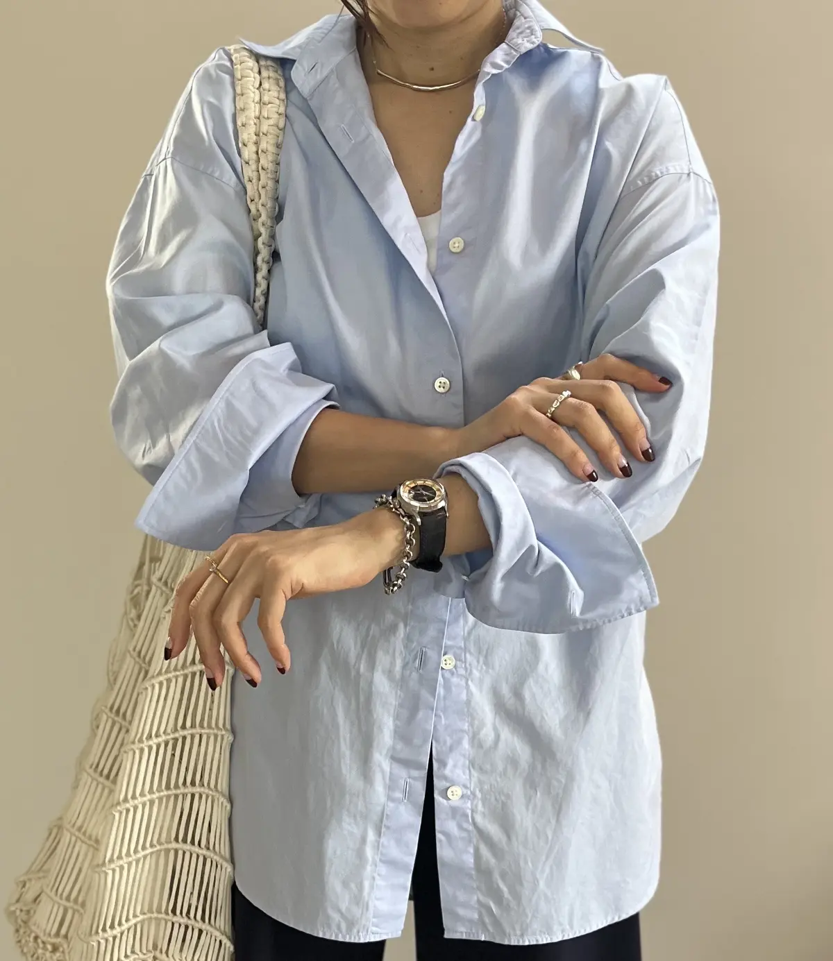 ファッションエディター三尋木奈保さんの手元コーデ