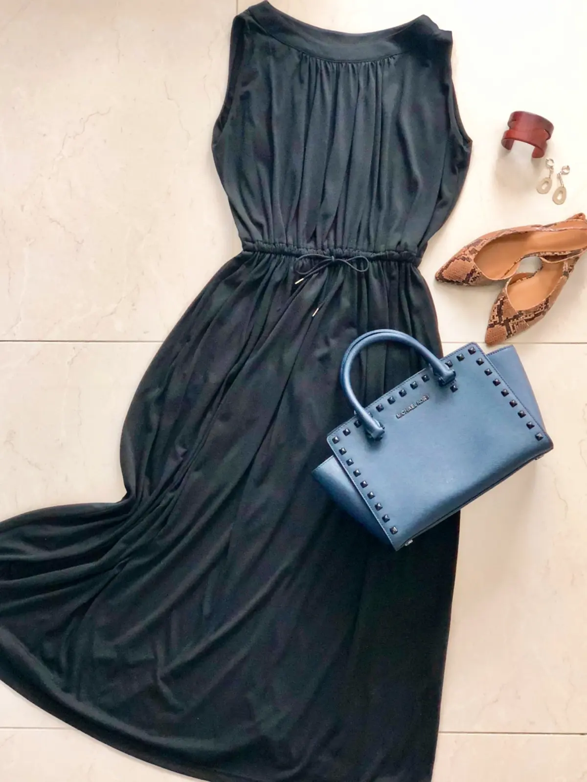 ドレープワンピ　コーデ