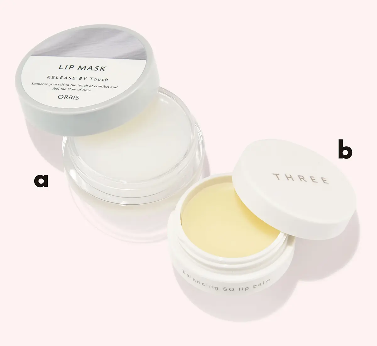 OurAge×Webエクラ　a リリースバイタッチ リップマスク　b バランシング SQリップバーム
