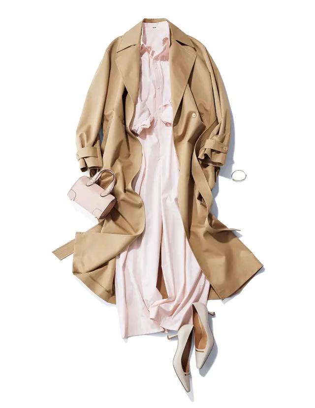 深みベージュの包容力で ピンクの甘さにブレーキを