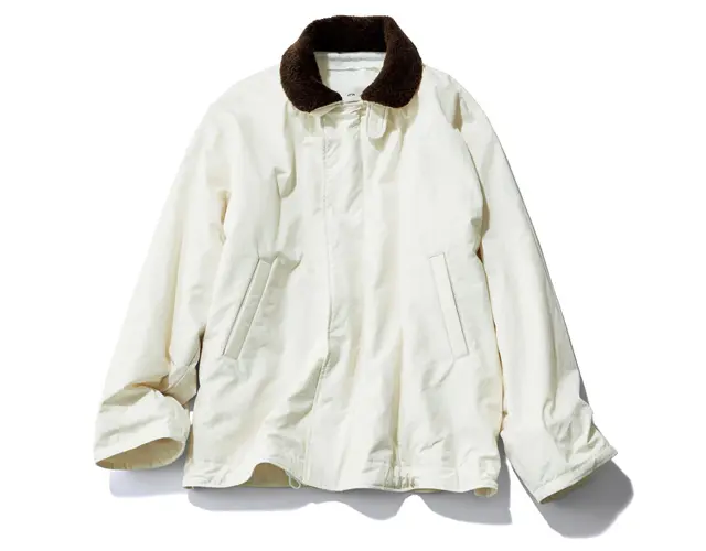 【エイトン】襟のボアがはずせる2WAY。3シーズン着られる中綿入り