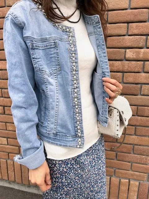キラキラビジュー☆のデニムジャケットの画像_3