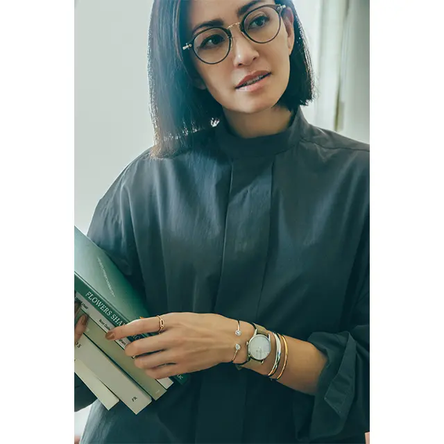 レザー時計とのコンビネーション